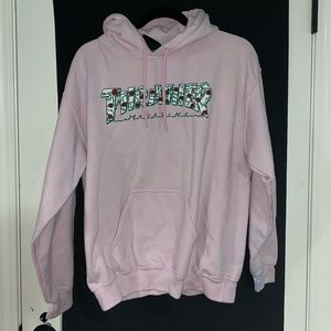 pink thrasher hoodie